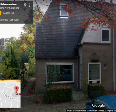 The house where I lived with my mother, Balsemienlaan, Waalre, Netherlands