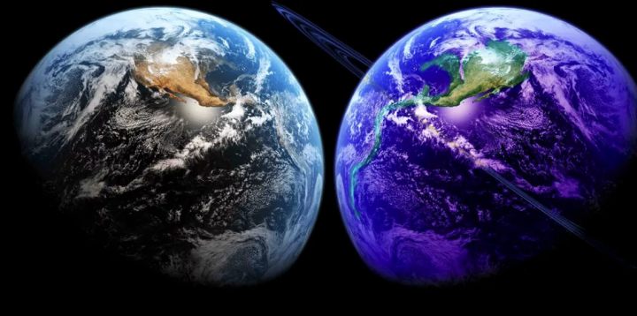 Twin Earth, image kindly borrowed from: https://futurism.media/does-the-earth-have-a-hidden-twin